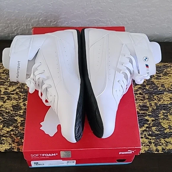 NWBT Puma MMS Neo Cat White BMW Motorsports Mids Sneakers Size: 11 - Picture 5 of 9